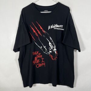 A Nightmare On Elm Street T Shirt Mens Size 2XL XXL Black Horror Freddy Krueger